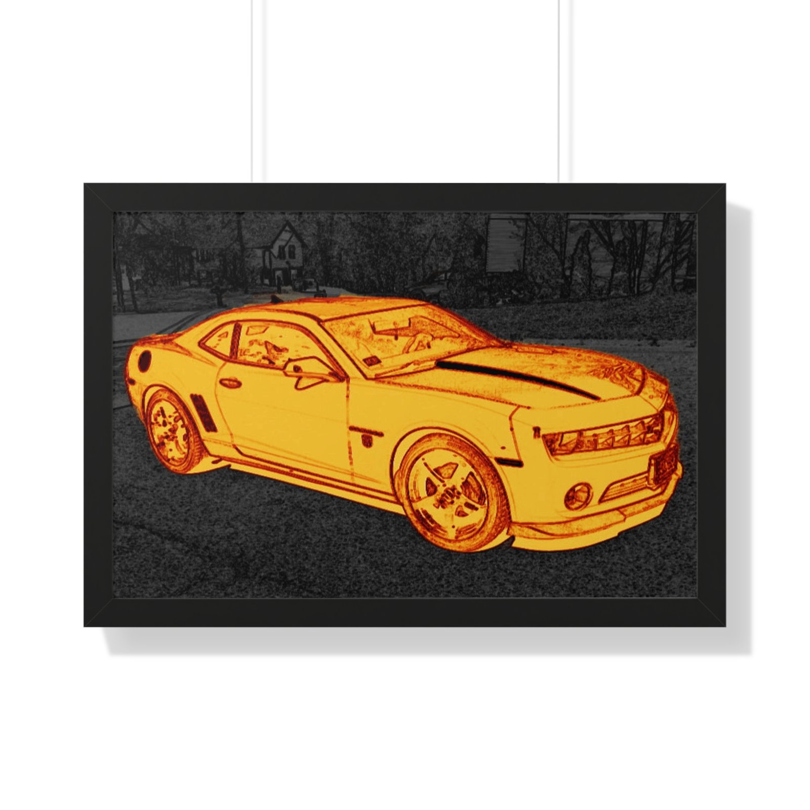 Camaro Stenciled Orange/Black - 5th Gen - Image 10