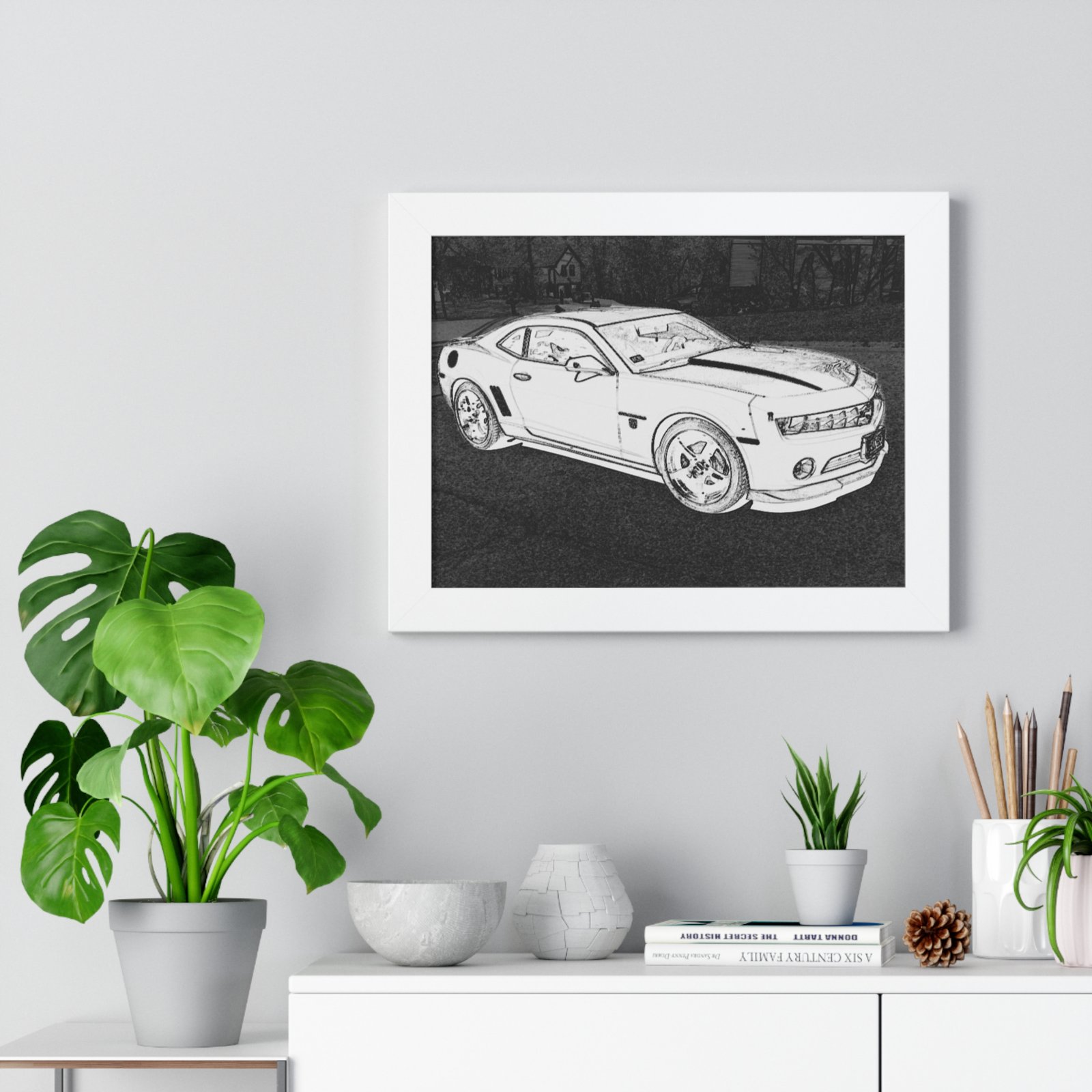 Camaro Stenciled Black/White2 - 5th Gen - Image 14