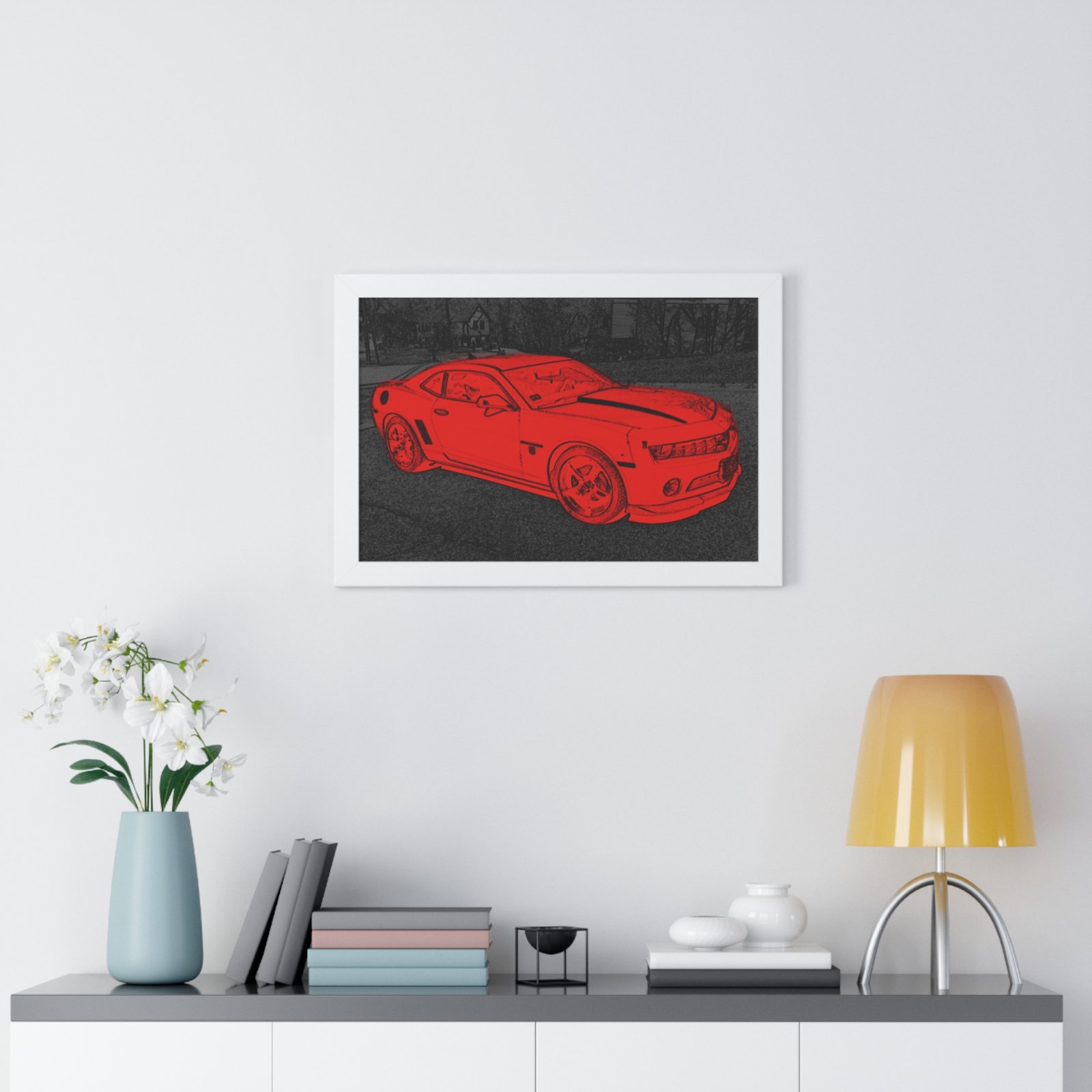Camaro Stenciled Red/Black - 5th Gen - Image 20
