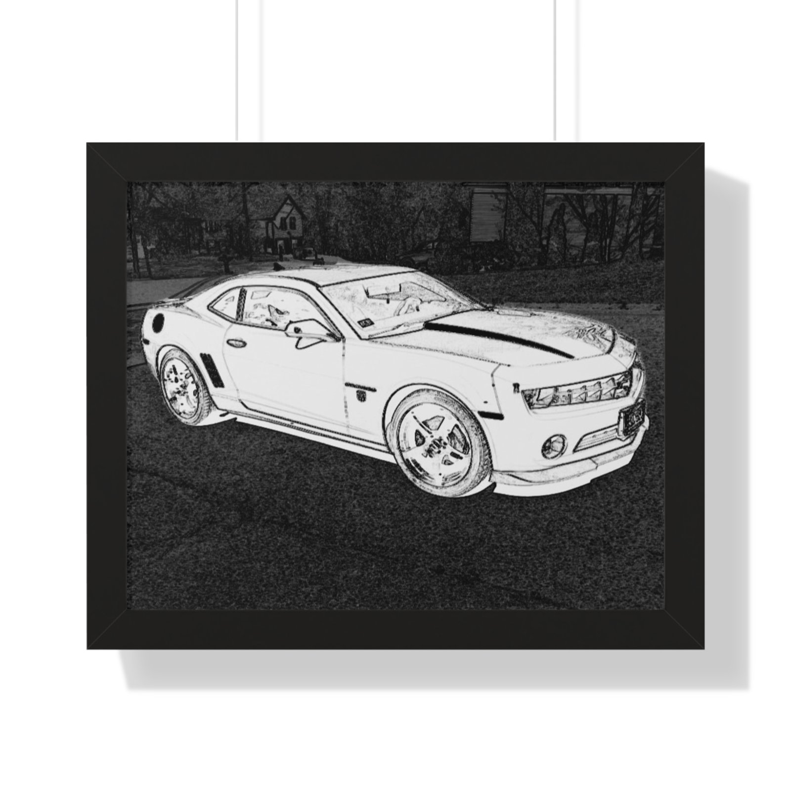 Camaro Stenciled Black/White2 - 5th Gen - Image 4
