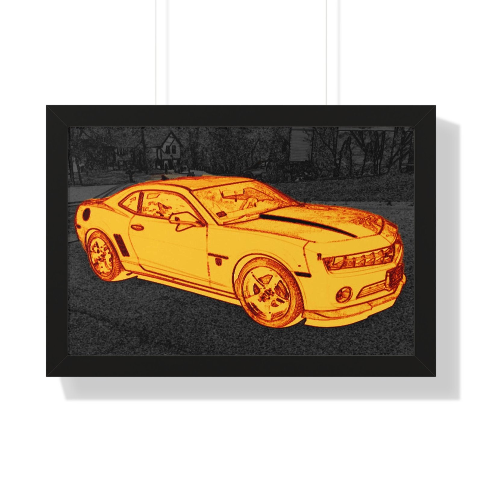 Camaro Stenciled Orange/Black - 5th Gen - Image 7