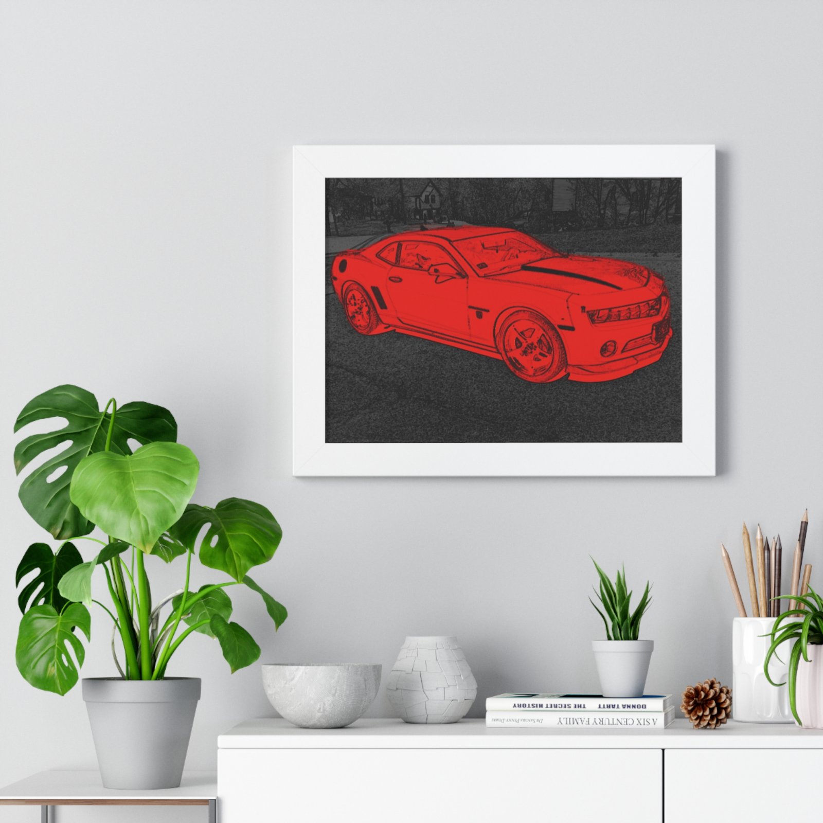 Camaro Stenciled Red/Black - 5th Gen - Image 14
