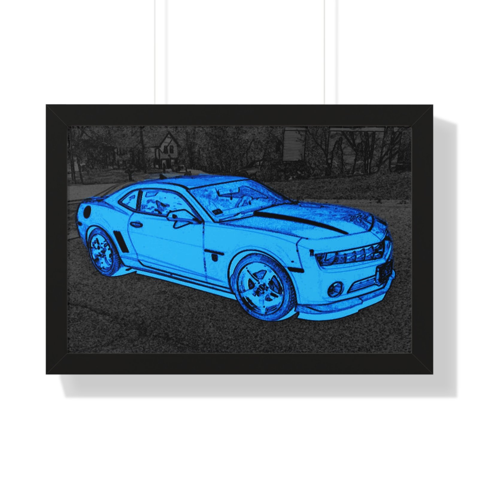 Camaro Stenciled Blue/Black - 5th Gen - Image 7