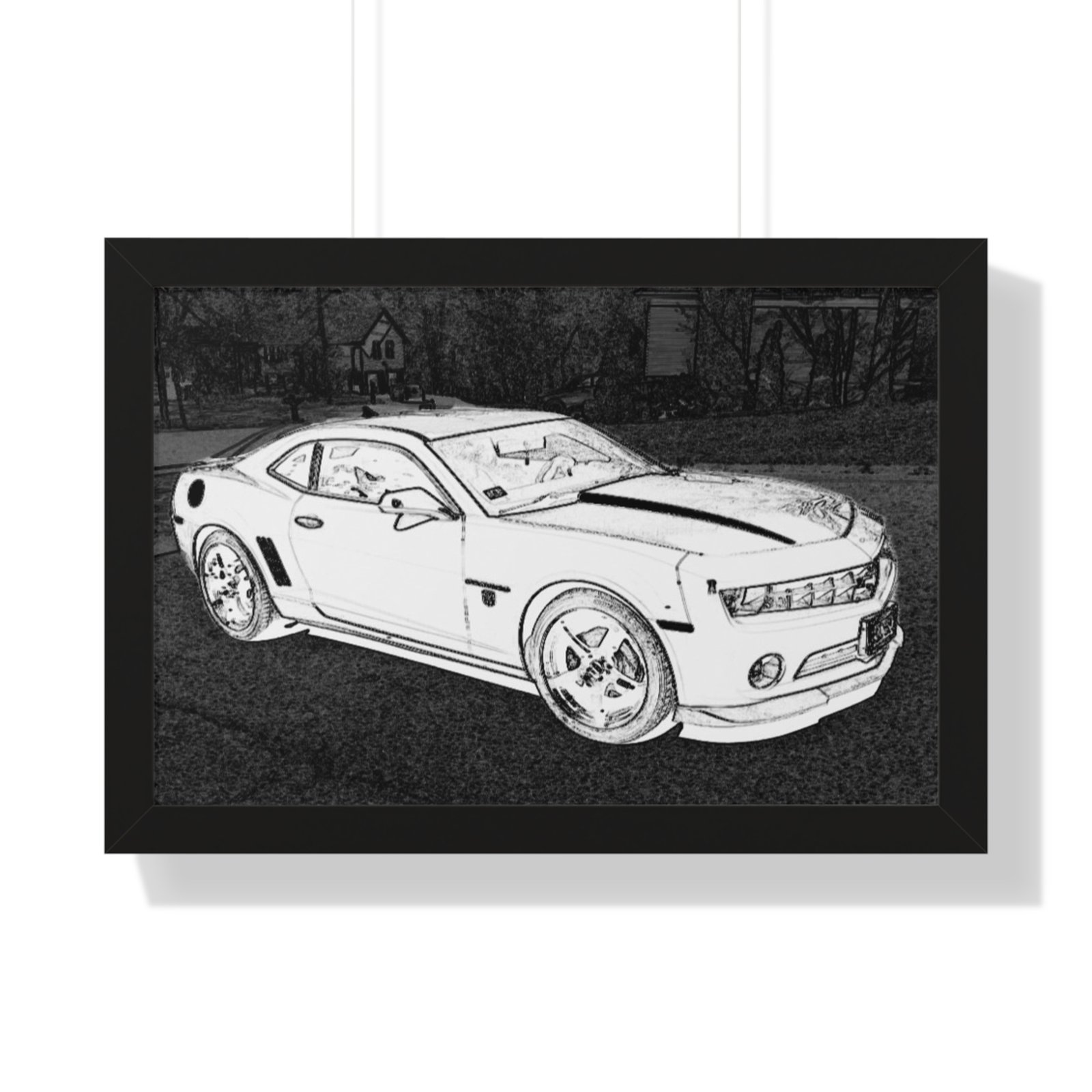 Camaro Stenciled Black/White2 - 5th Gen - Image 7
