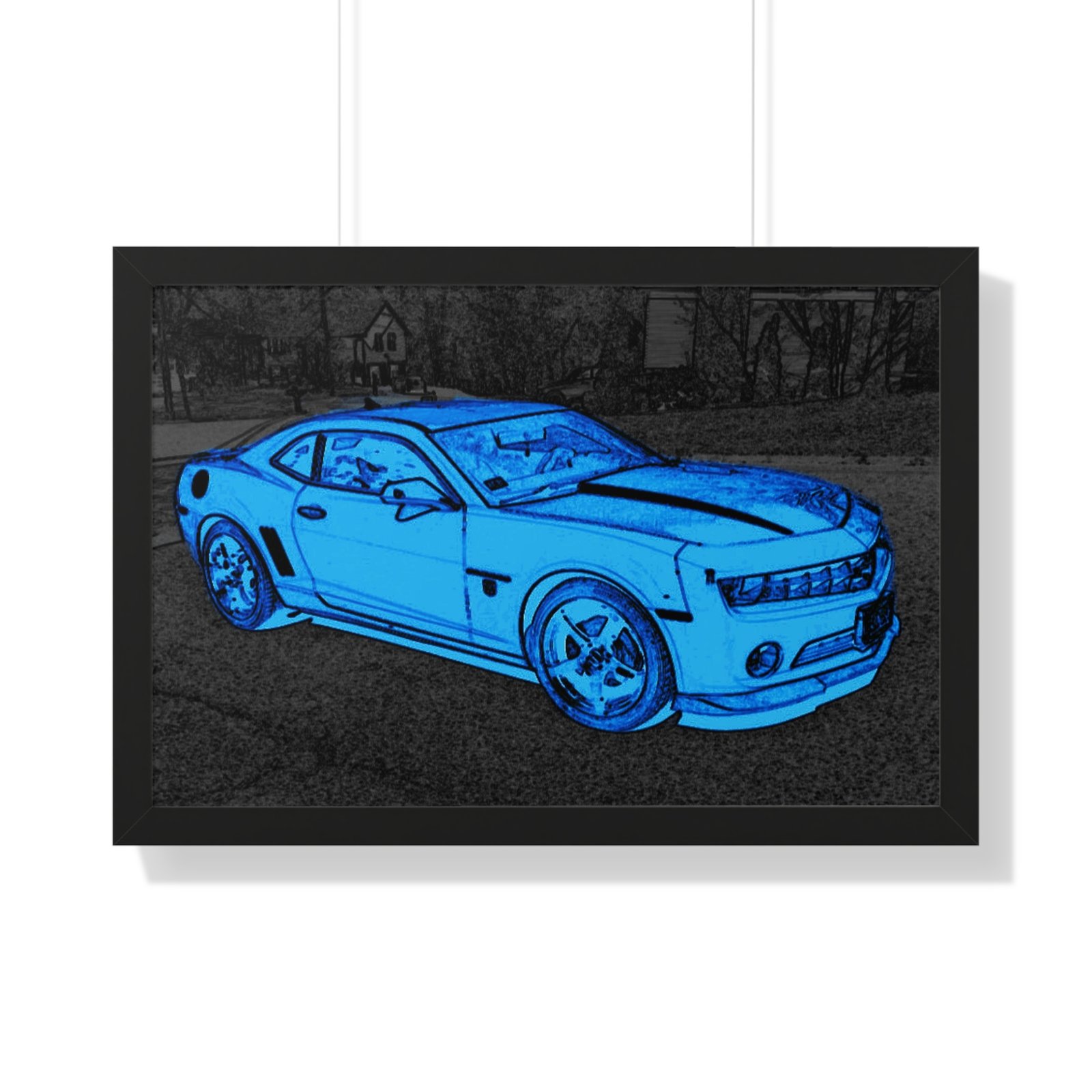 Camaro Stenciled Blue/Black - 5th Gen - Image 10