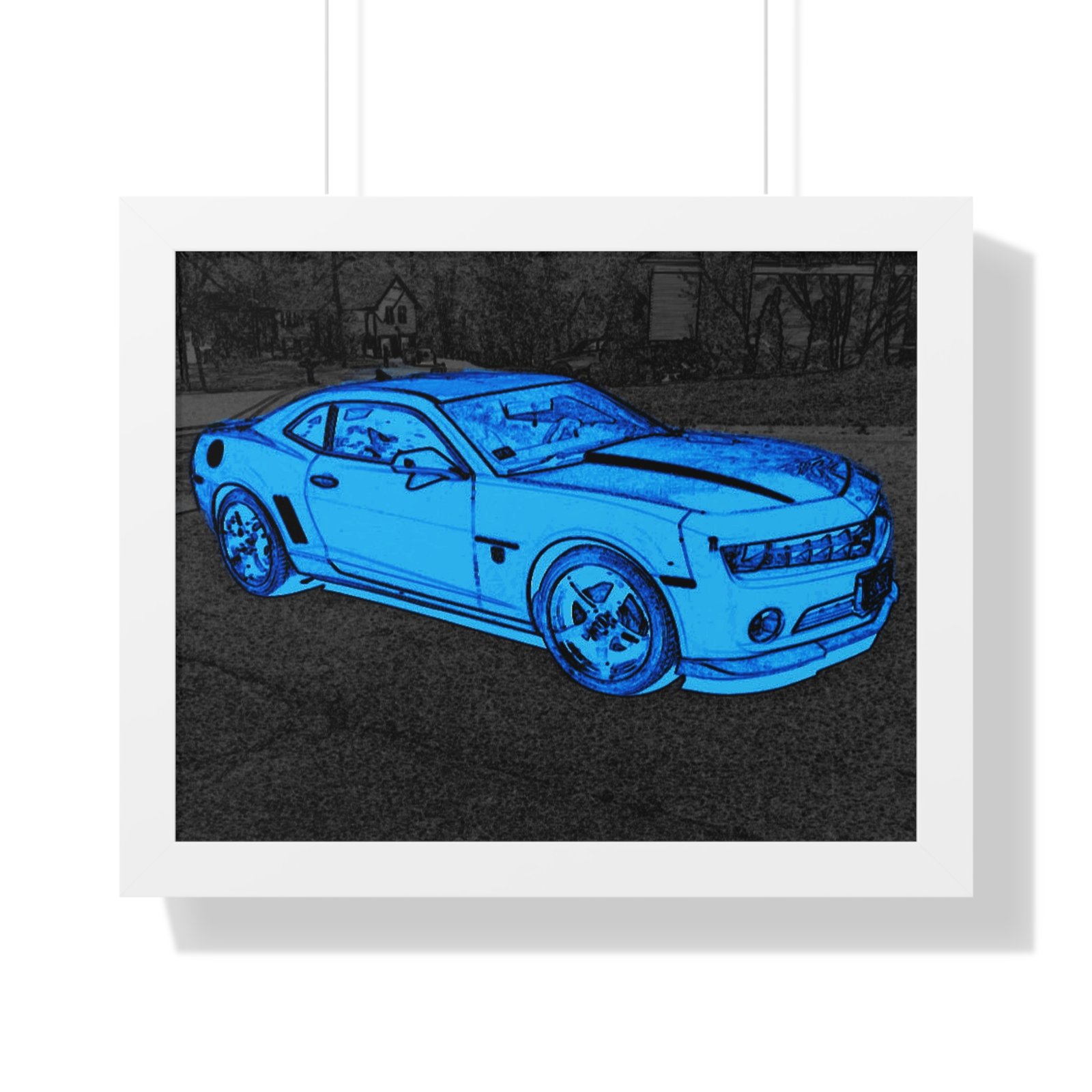 Camaro Stenciled Blue/Black - 5th Gen - Image 16