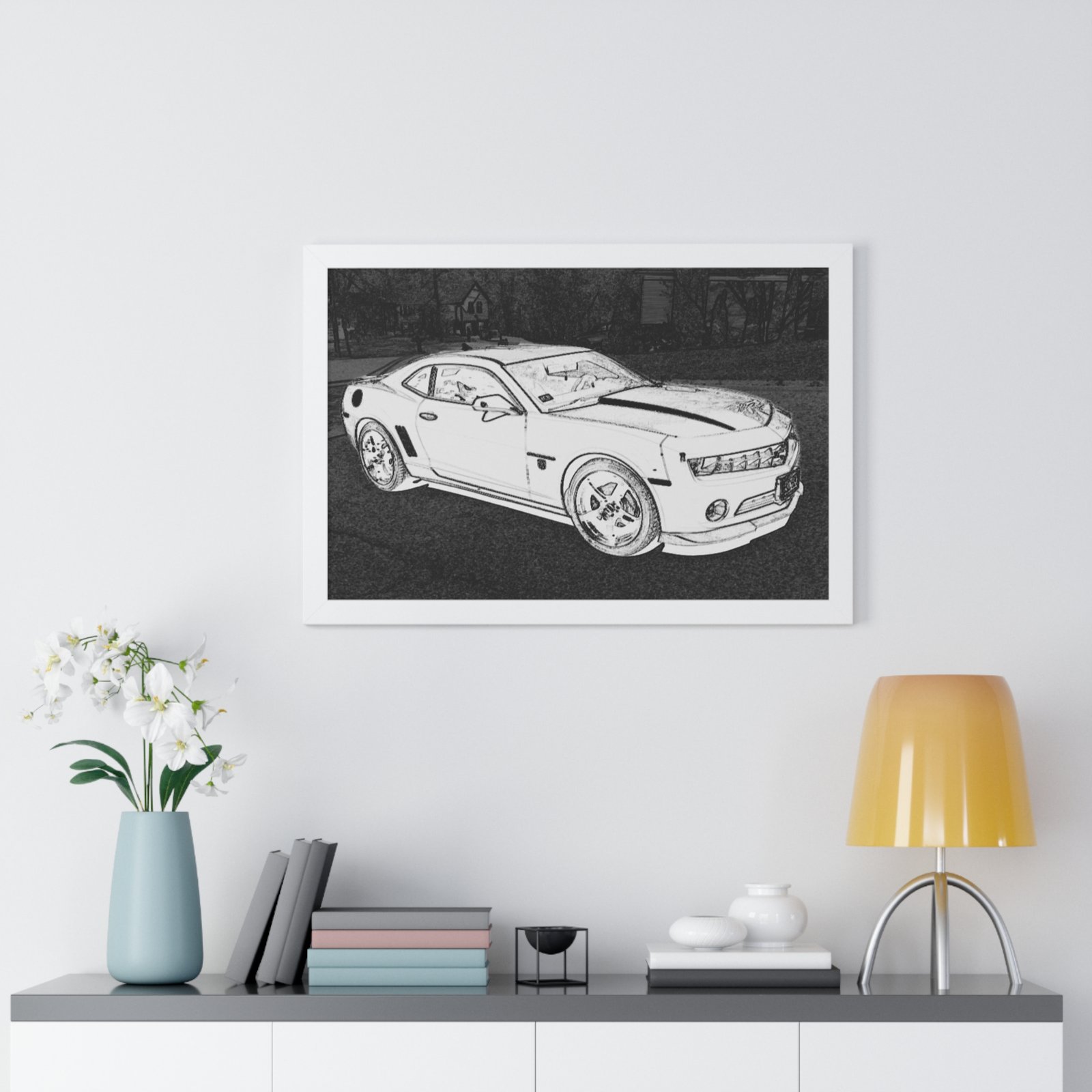 Camaro Stenciled Black/White2 - 5th Gen - Image 23