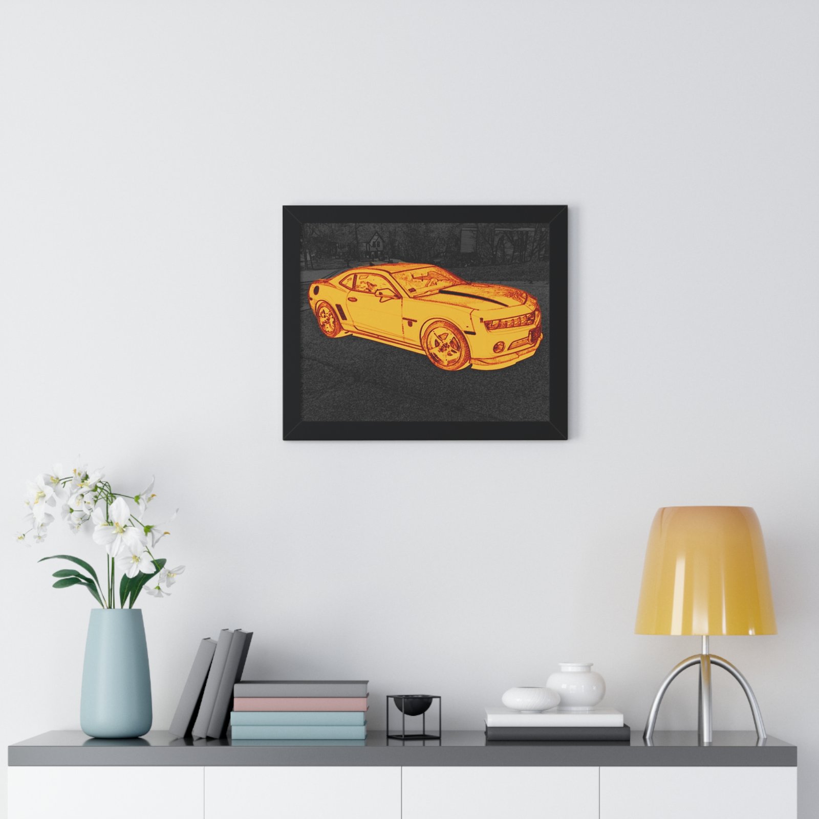 Camaro Stenciled Orange/Black - 5th Gen - Image 5