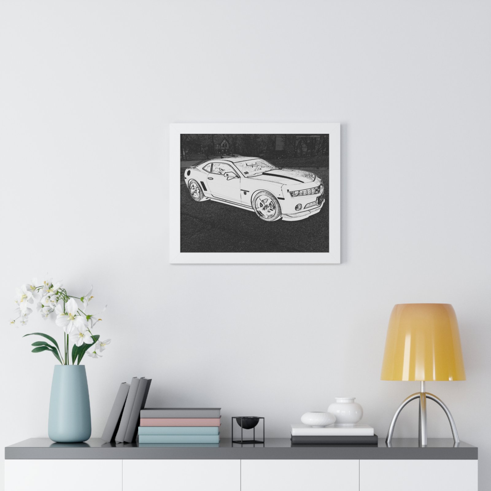 Camaro Stenciled Black/White2 - 5th Gen - Image 17