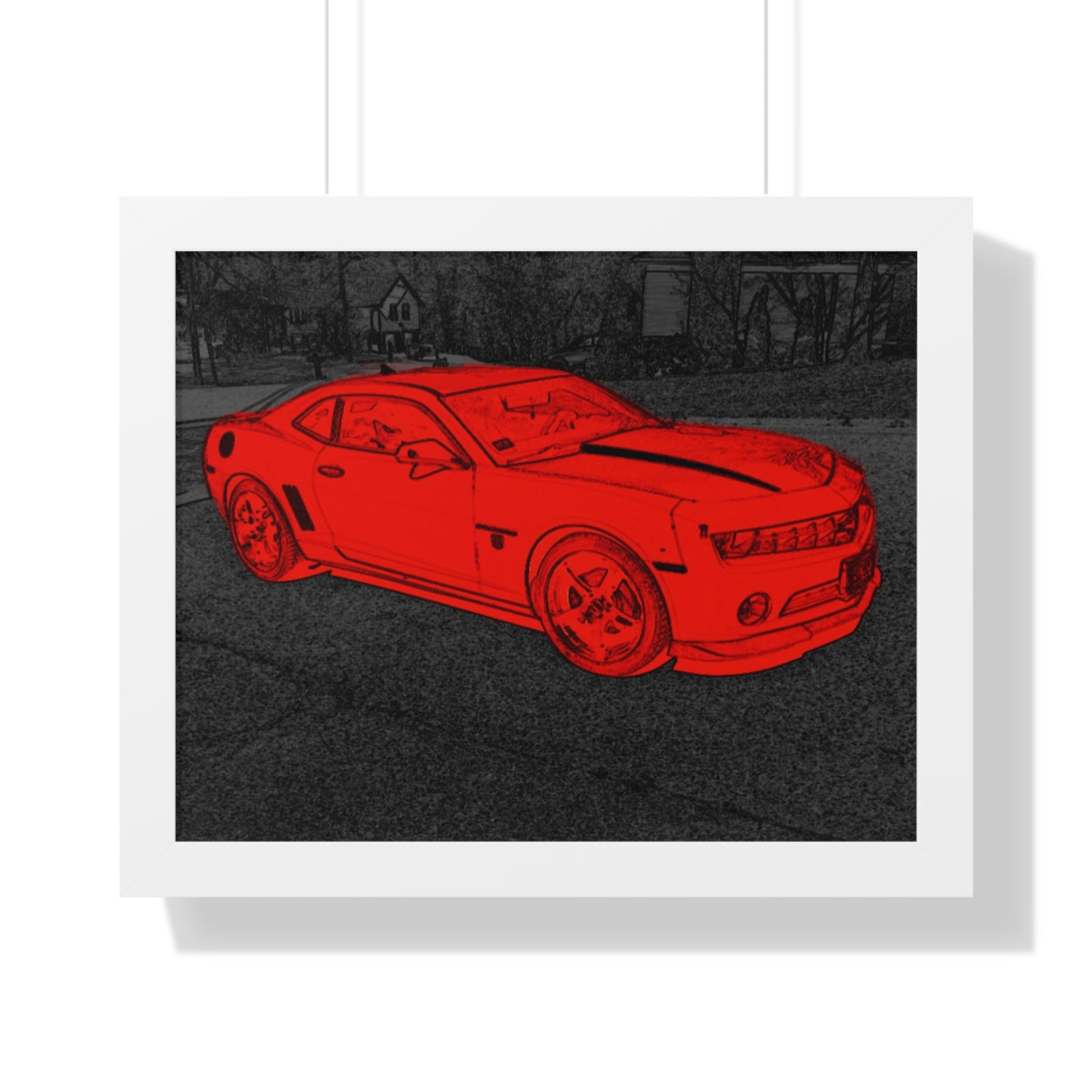 Camaro Stenciled Red/Black - 5th Gen - Image 16