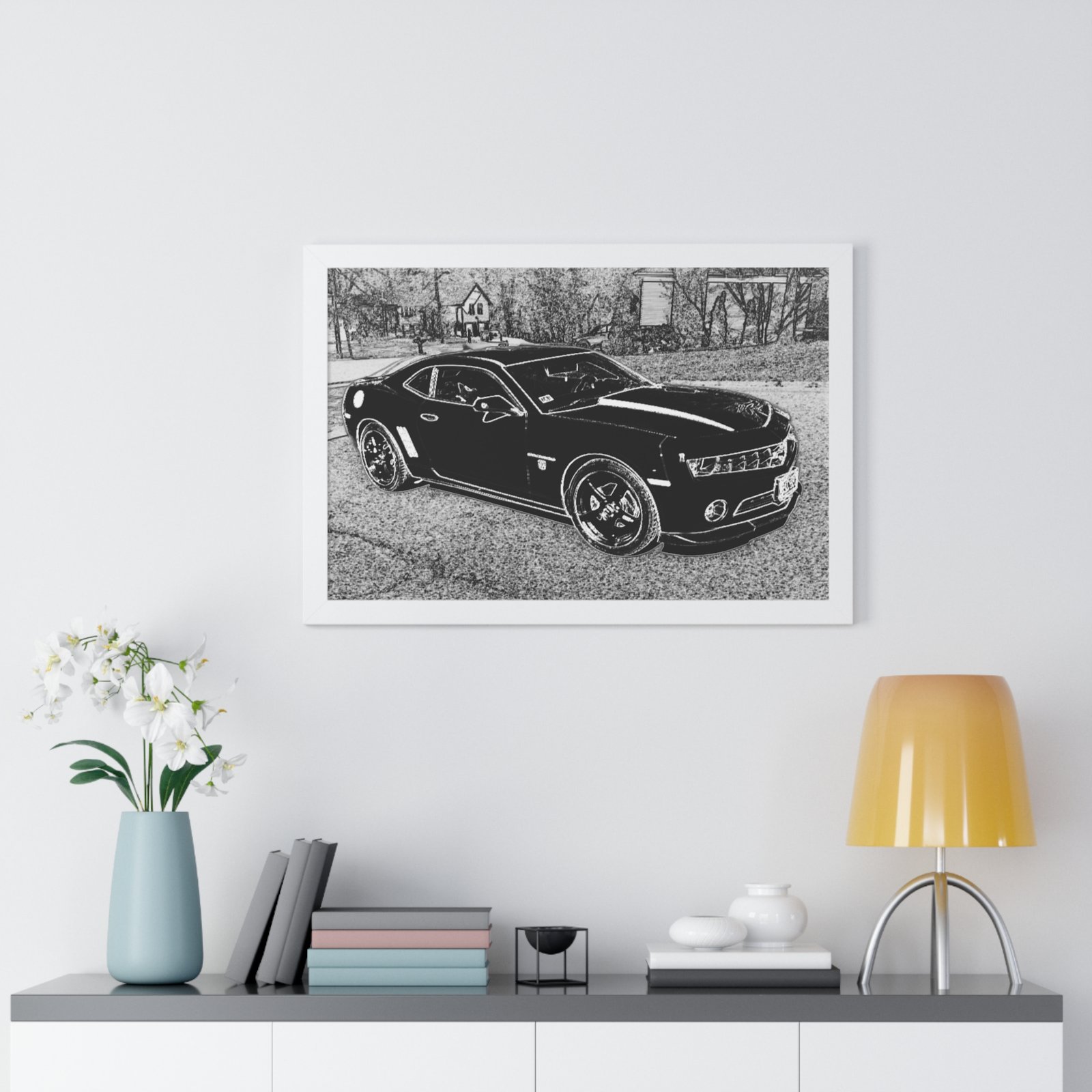 Camaro Stenciled Black/White - 5th Gen - Image 23