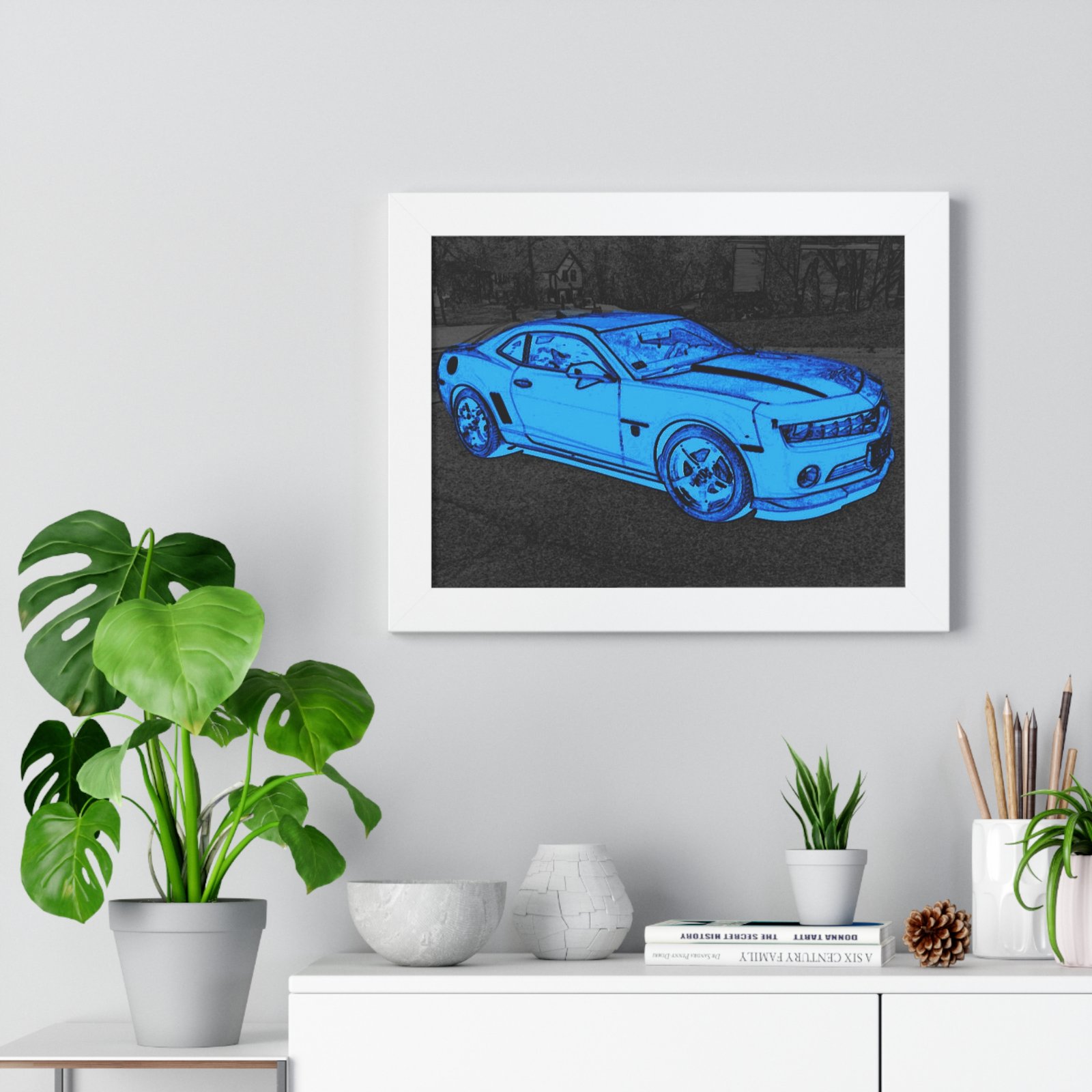 Camaro Stenciled Blue/Black - 5th Gen - Image 14