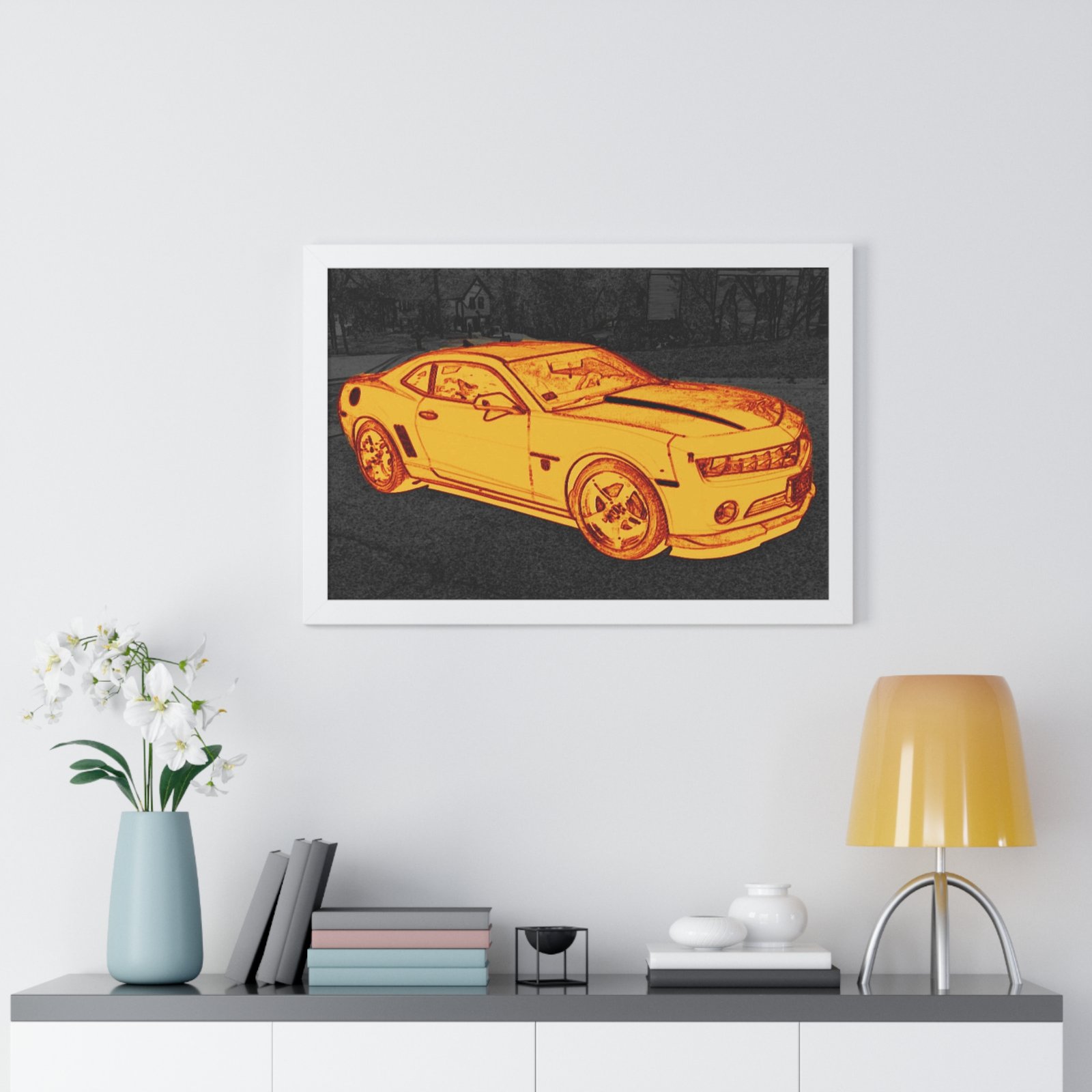 Camaro Stenciled Orange/Black - 5th Gen - Image 23