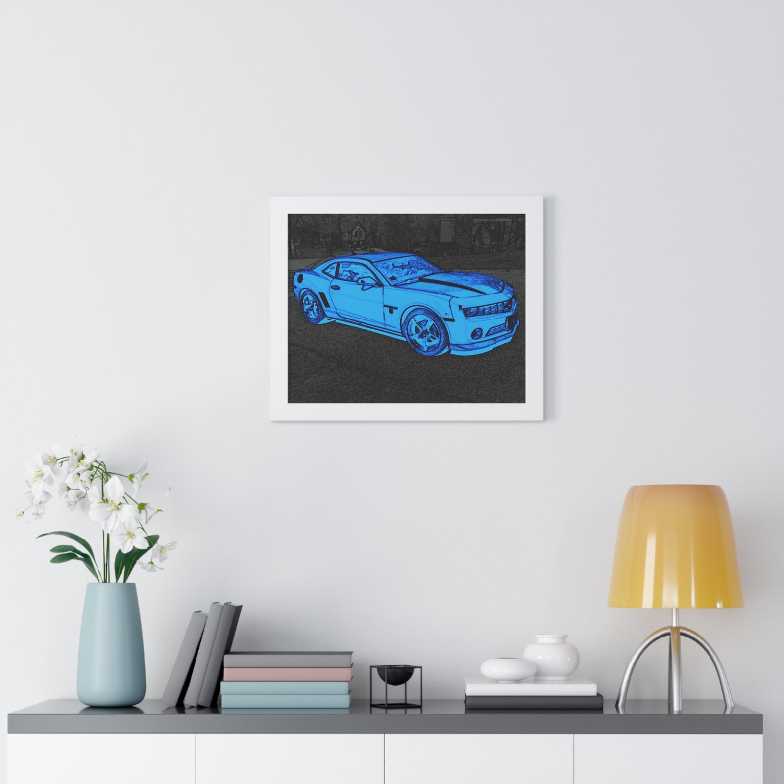 Camaro Stenciled Blue/Black - 5th Gen - Image 17