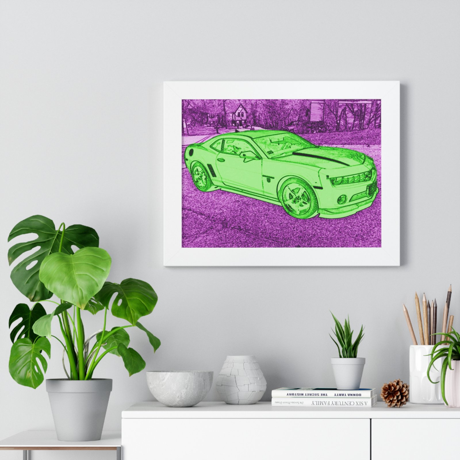 Camaro Stenciled Purple/Green - 5th Gen - Image 14