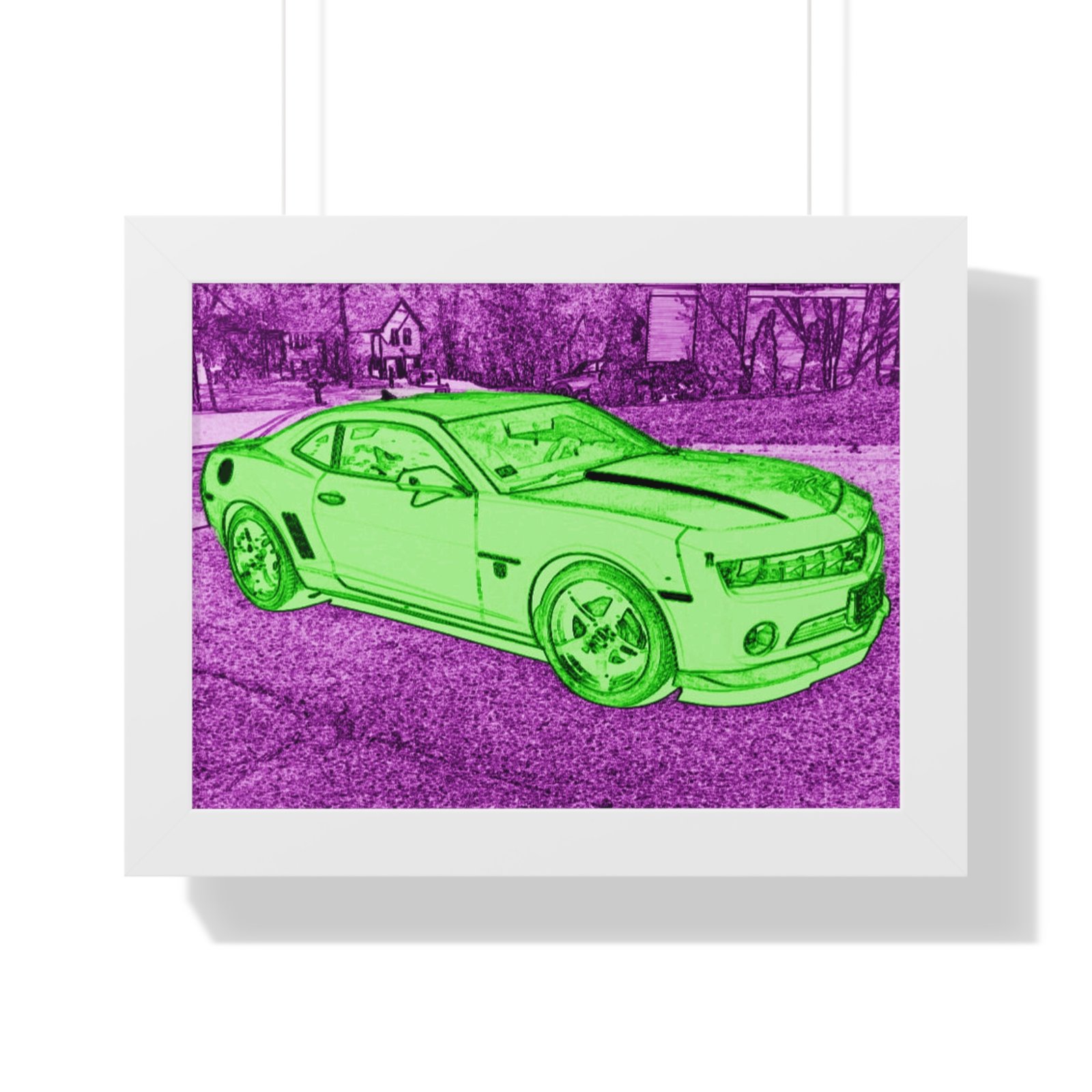 Camaro Stenciled Purple/Green - 5th Gen - Image 13