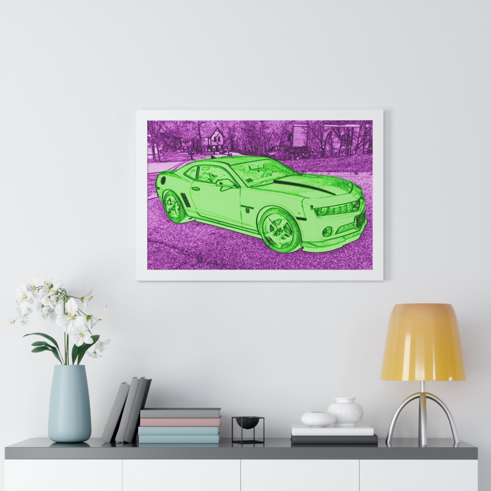 Camaro Stenciled Purple/Green - 5th Gen - Image 23