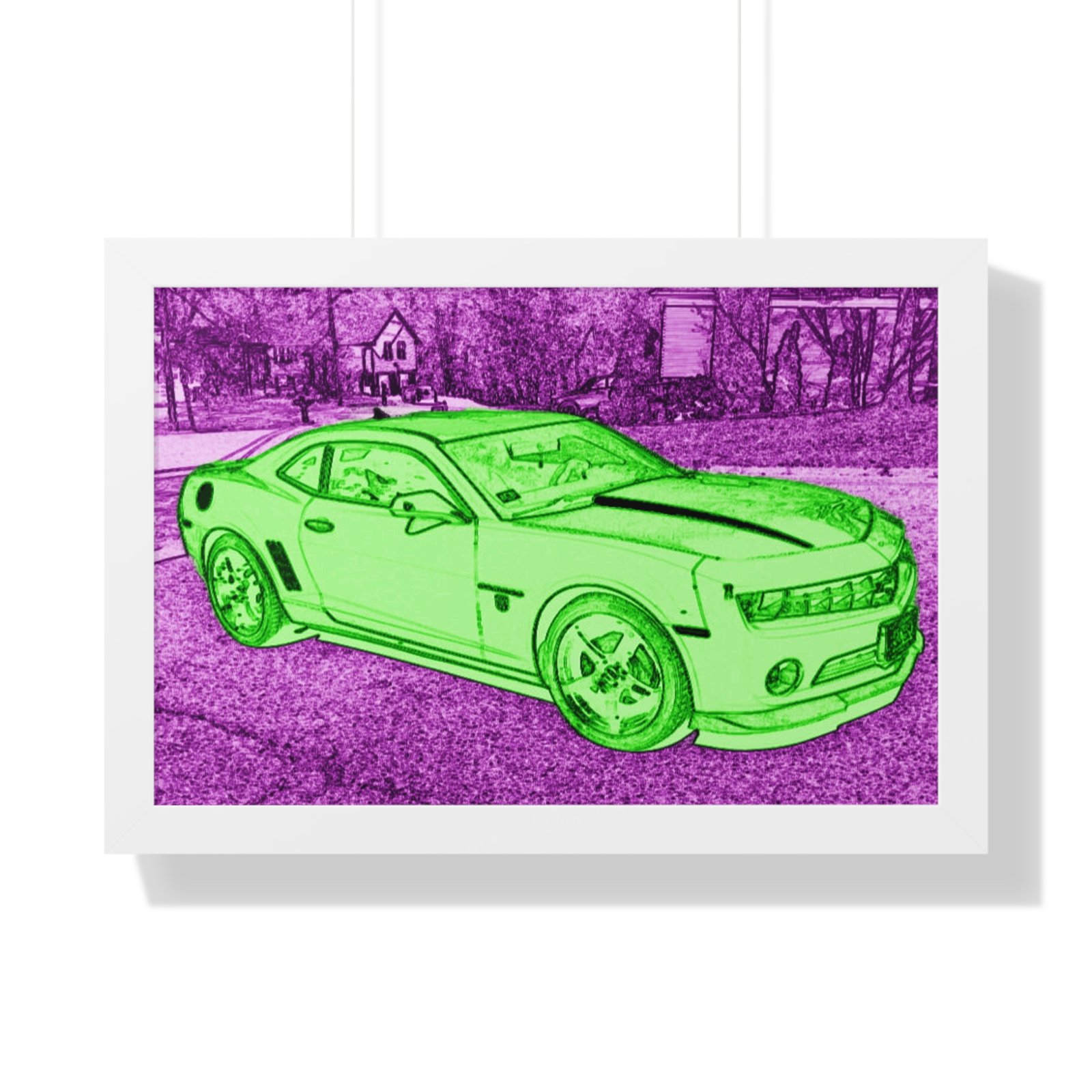 Camaro Stenciled Purple/Green - 5th Gen - Image 19