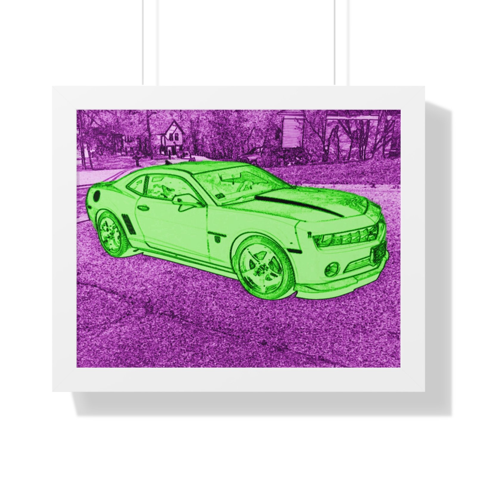 Camaro Stenciled Purple/Green - 5th Gen - Image 16