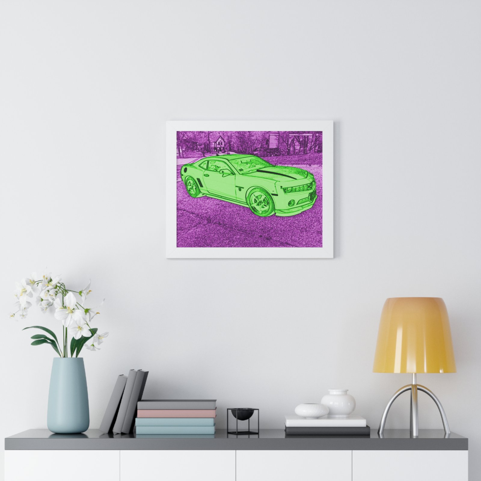 Camaro Stenciled Purple/Green - 5th Gen - Image 17