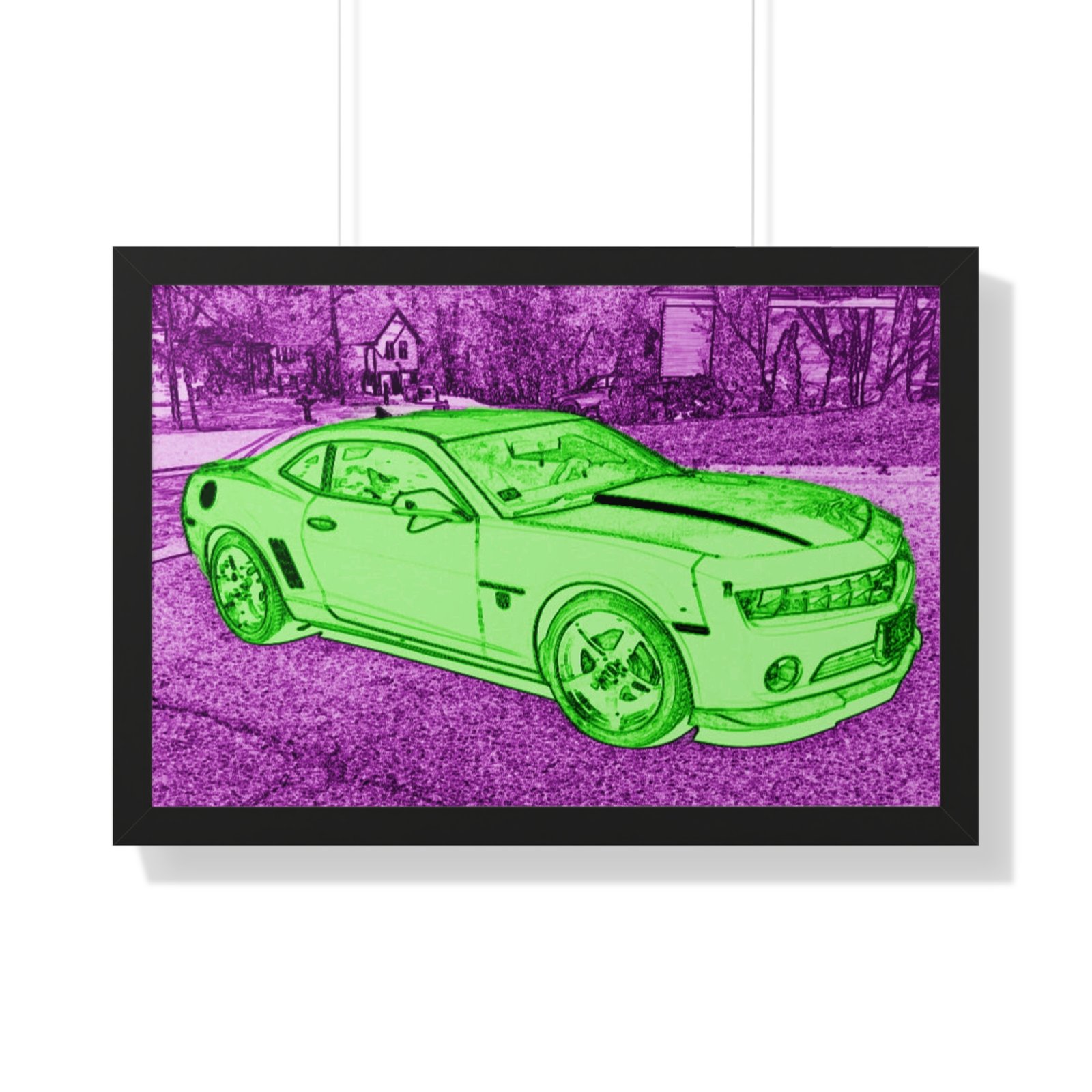 Camaro Stenciled Purple/Green - 5th Gen - Image 10