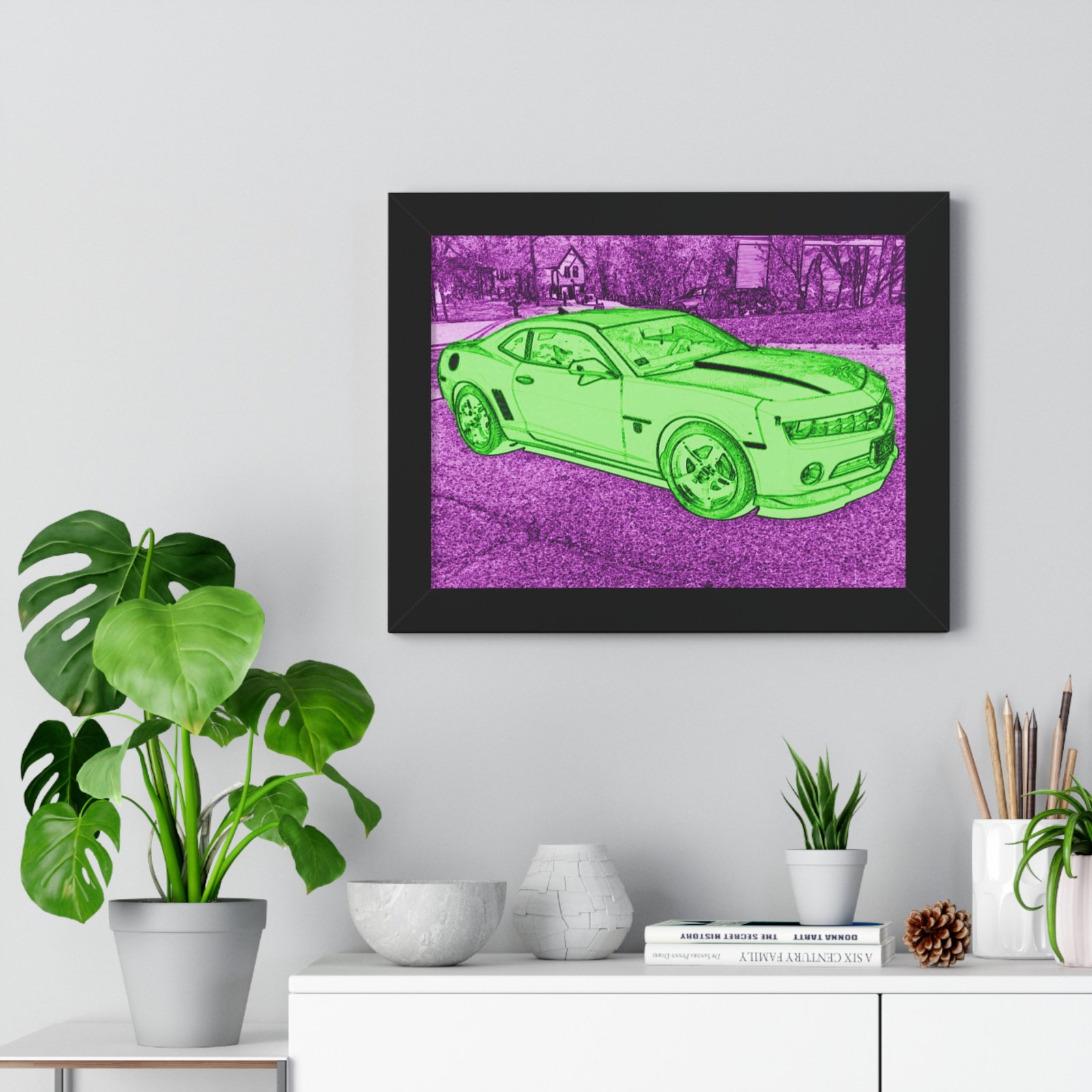 Camaro Stenciled Purple/Green - 5th Gen - Image 2